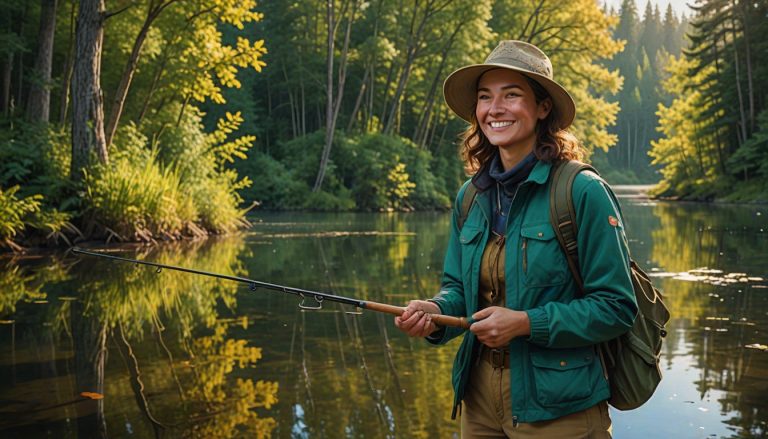 Guide-accompagnatrice de pêche : passionnée, expérimentée et prête à vous faire vivre une expérience unique sur les plus beaux sites de pêche !